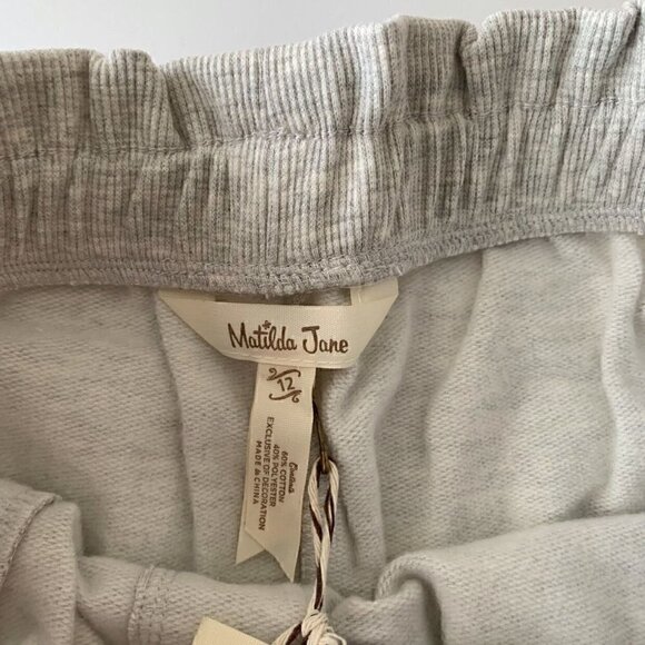 NWT Matilda Jane Gray Side-Stripe Button-Accent Alisha Girl Pants 12 Years - Picture 7 of 9